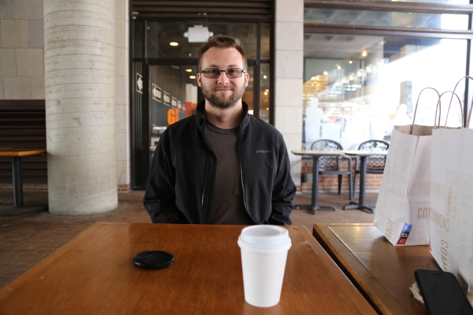 Partner and photographer Steven Muncie at Swing Coffee in DC